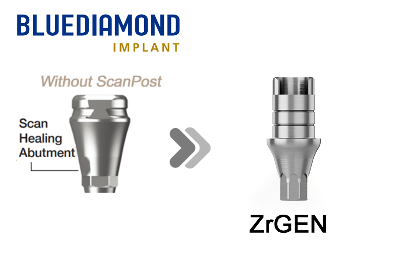 BLUEDIAMOND® NC_SHA (Without Post)_ZrGEN_Ti-base